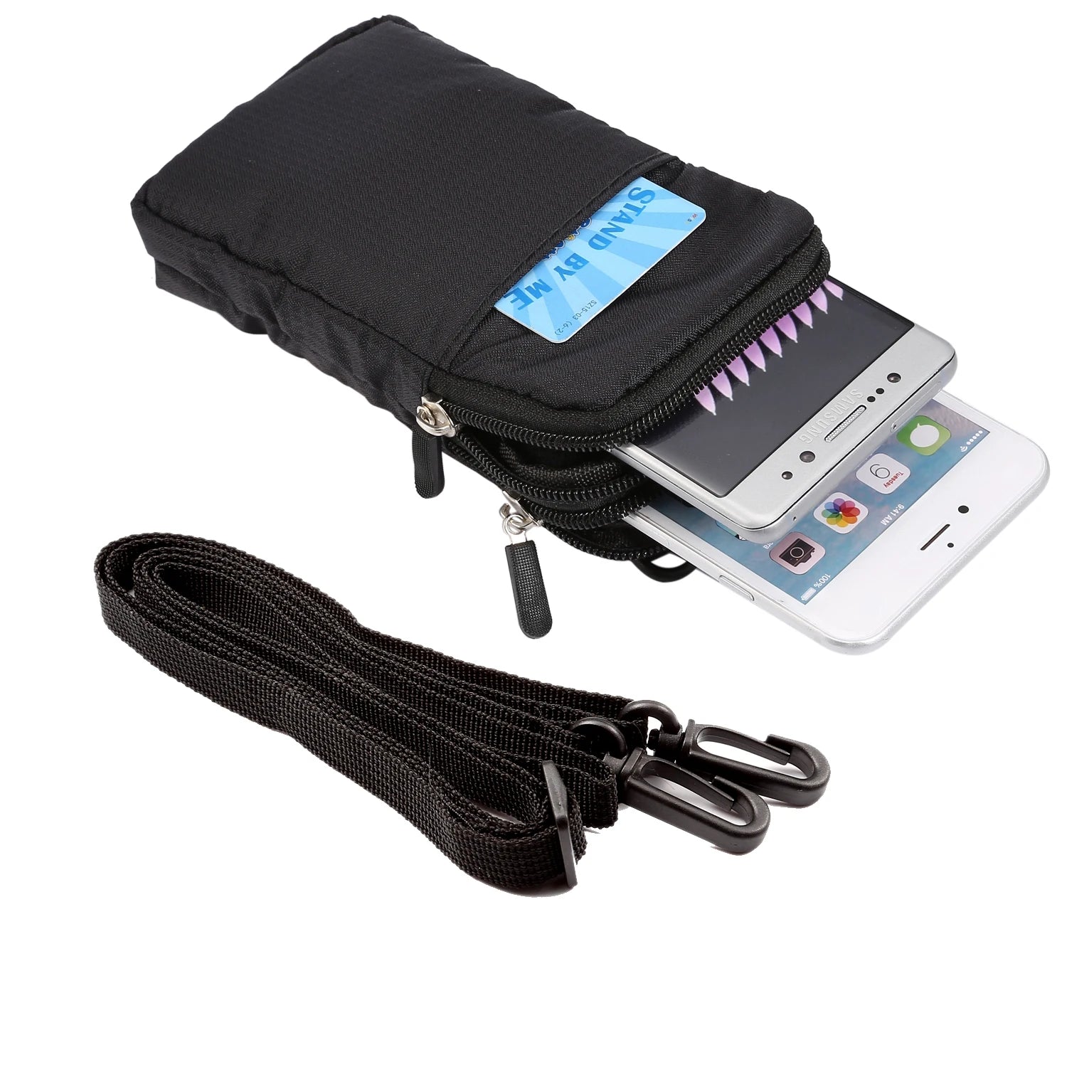 Bolsa universal para celular FULAIKATE SPORTS para iPhone 15 Pro Max, bolsa de cintura portátil para iPhone 14 Plus, coldre de ombro para celular.