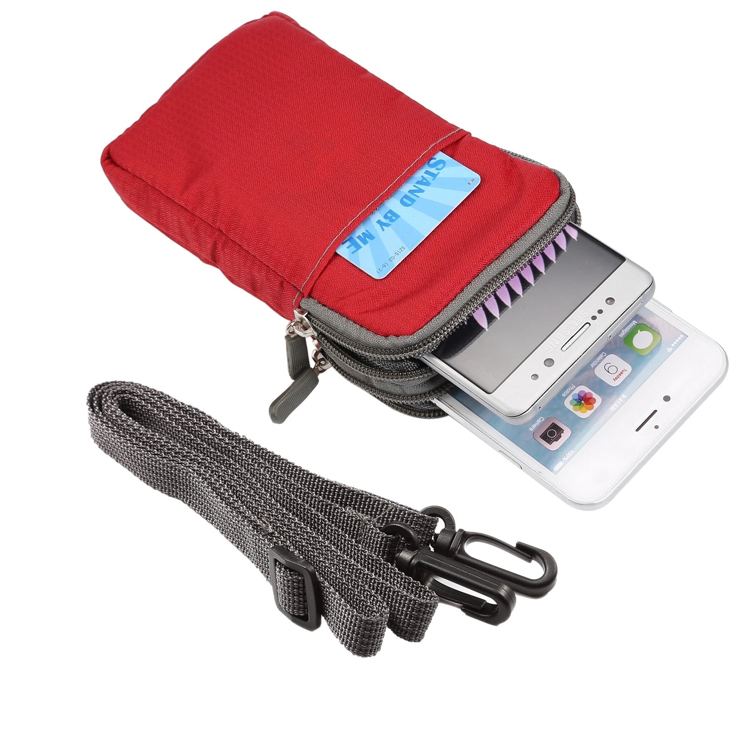 Bolsa universal para celular FULAIKATE SPORTS para iPhone 15 Pro Max, bolsa de cintura portátil para iPhone 14 Plus, coldre de ombro para celular.