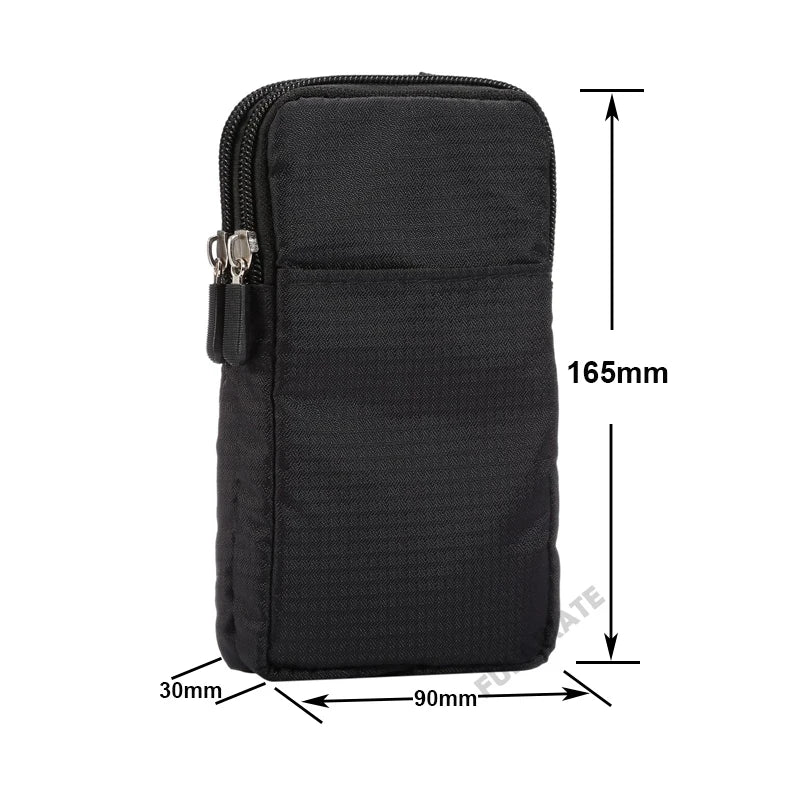 Bolsa universal para celular FULAIKATE SPORTS para iPhone 15 Pro Max, bolsa de cintura portátil para iPhone 14 Plus, coldre de ombro para celular.