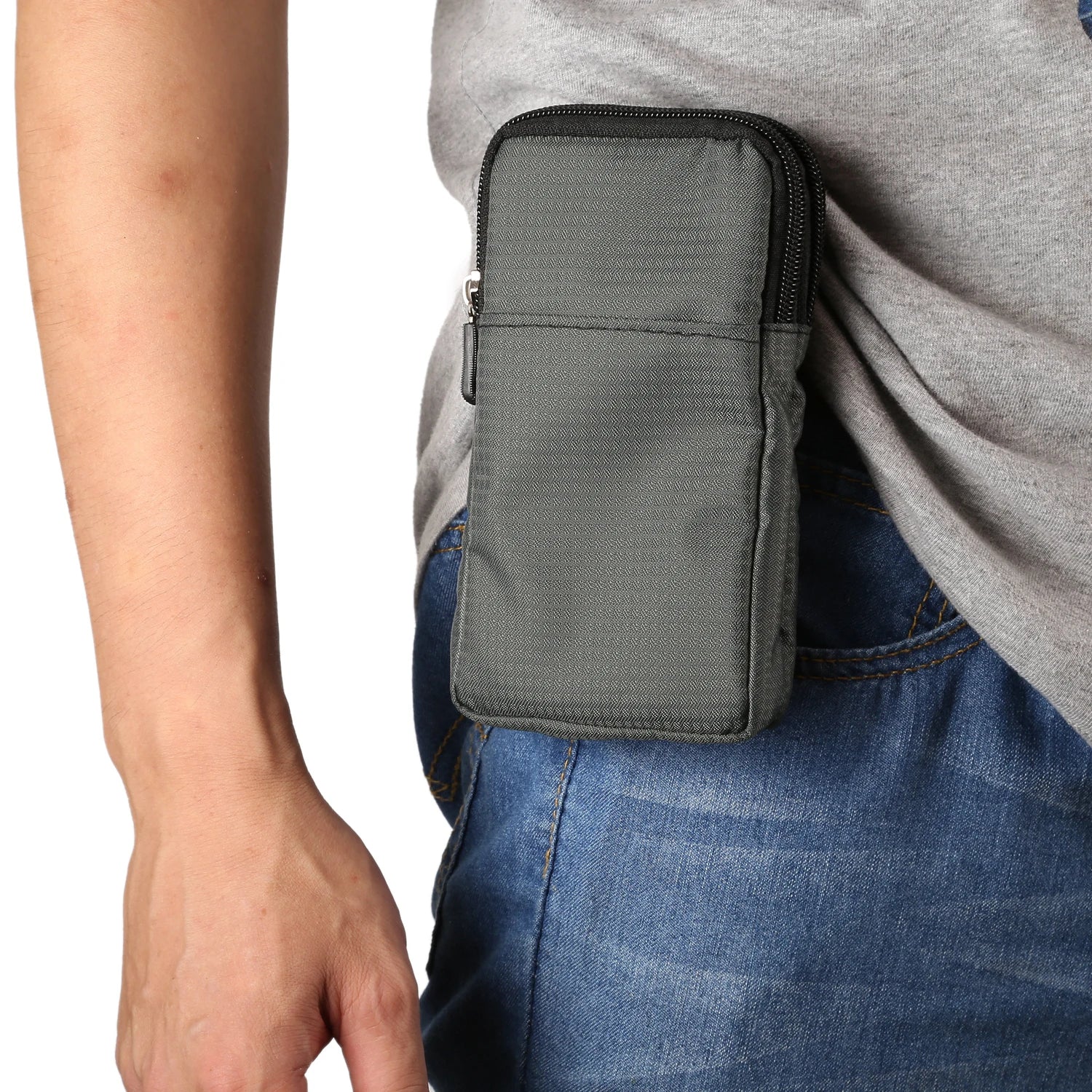 Bolsa universal para celular FULAIKATE SPORTS para iPhone 15 Pro Max, bolsa de cintura portátil para iPhone 14 Plus, coldre de ombro para celular.