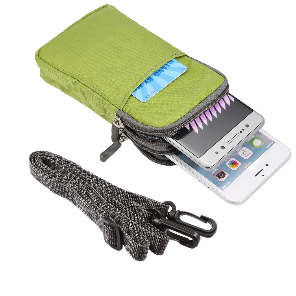 Bolsa universal para celular FULAIKATE SPORTS para iPhone 15 Pro Max, bolsa de cintura portátil para iPhone 14 Plus, coldre de ombro para celular.