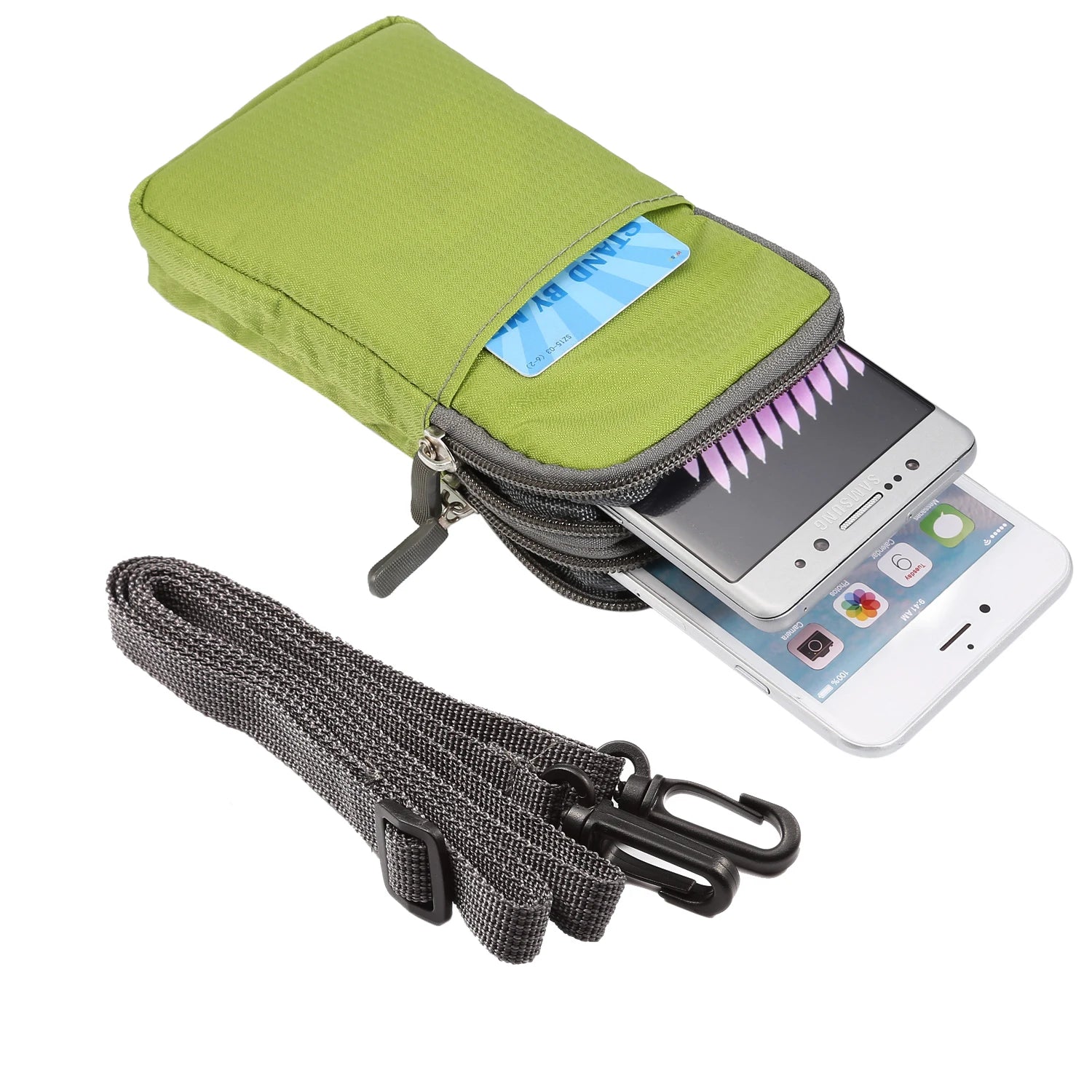 Bolsa universal para celular FULAIKATE SPORTS para iPhone 15 Pro Max, bolsa de cintura portátil para iPhone 14 Plus, coldre de ombro para celular.