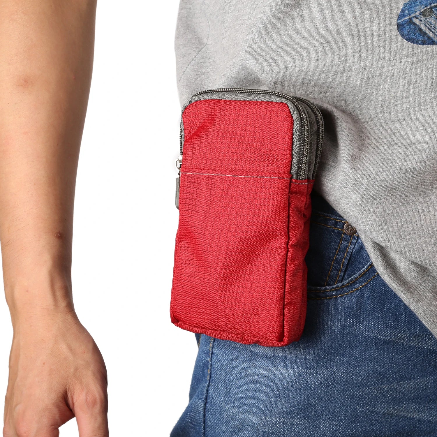 Bolsa universal para celular FULAIKATE SPORTS para iPhone 15 Pro Max, bolsa de cintura portátil para iPhone 14 Plus, coldre de ombro para celular.