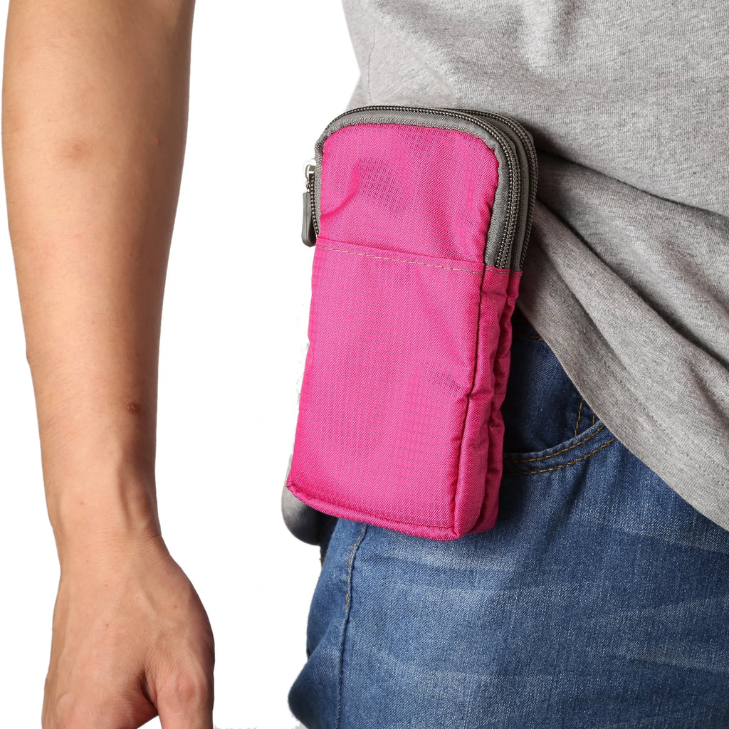 Bolsa universal para celular FULAIKATE SPORTS para iPhone 15 Pro Max, bolsa de cintura portátil para iPhone 14 Plus, coldre de ombro para celular.