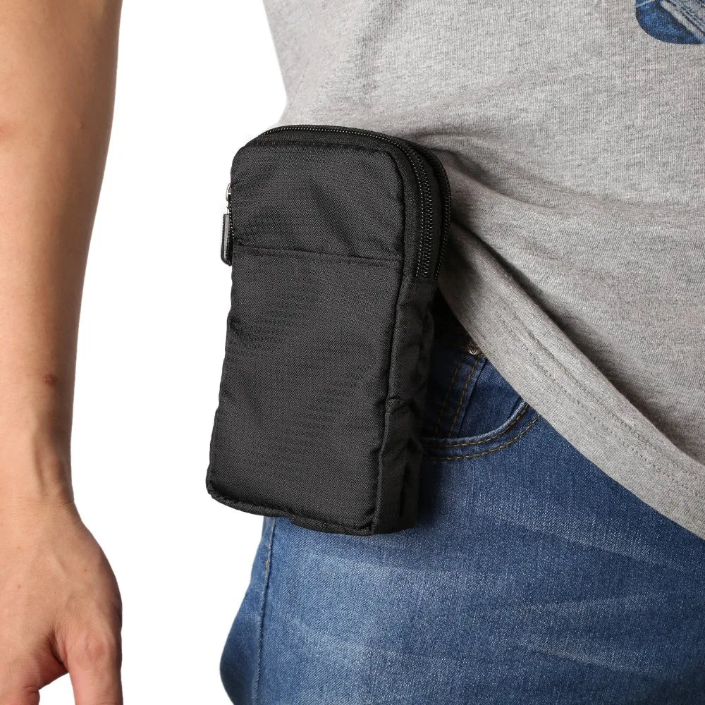 Bolsa universal para celular FULAIKATE SPORTS para iPhone 15 Pro Max, bolsa de cintura portátil para iPhone 14 Plus, coldre de ombro para celular.