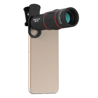 Lente telefoto Apexel 18x para celular com tripé e clipe