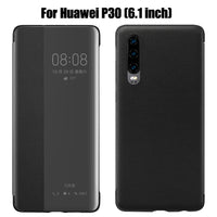 Capa carteira de couro para Huawei P30, P40 e Mate