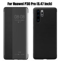 Capa carteira de couro para Huawei P30, P40 e Mate