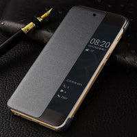 Capa carteira de couro para Huawei P30, P40 e Mate