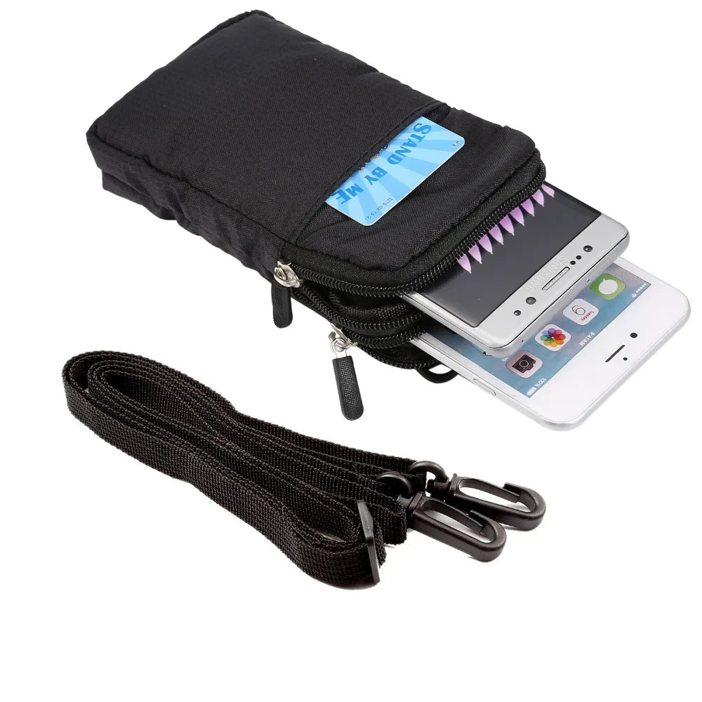 Bolsa universal para celular FULAIKATE SPORTS para iPhone 15 Pro Max, bolsa de cintura portátil para iPhone 14 Plus, coldre de ombro para celular.