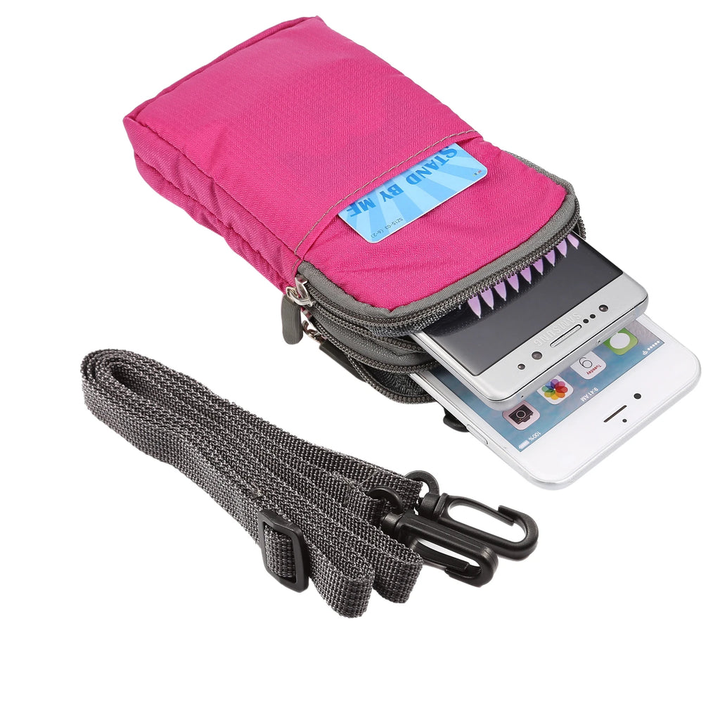 Bolsa universal para celular FULAIKATE SPORTS para iPhone 15 Pro Max, bolsa de cintura portátil para iPhone 14 Plus, coldre de ombro para celular.