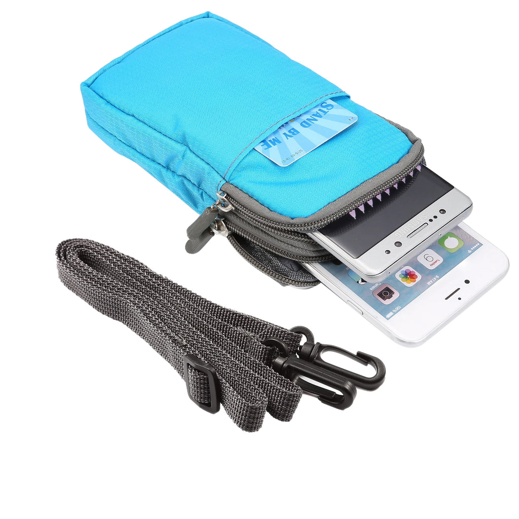 Bolsa universal para celular FULAIKATE SPORTS para iPhone 15 Pro Max, bolsa de cintura portátil para iPhone 14 Plus, coldre de ombro para celular.