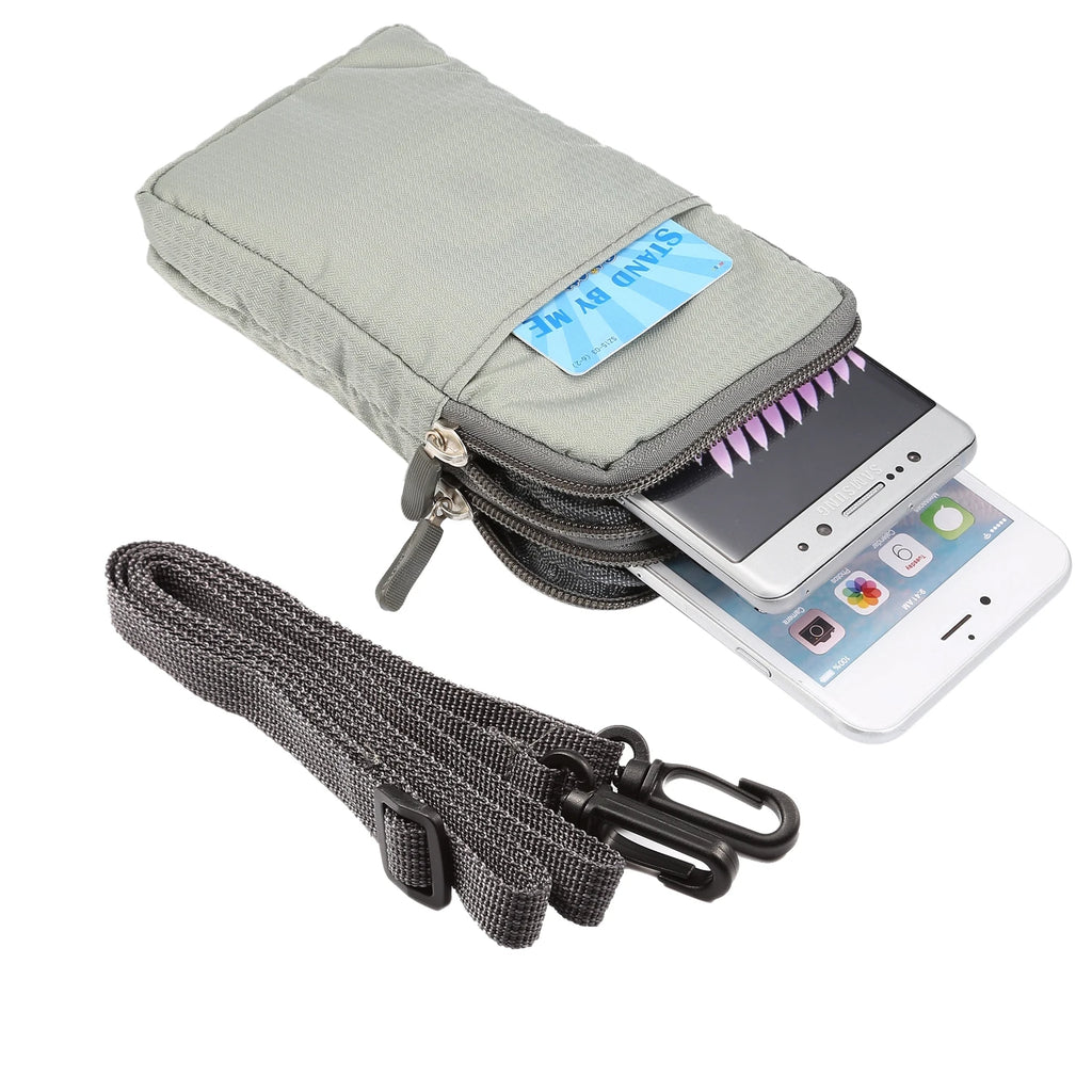 Bolsa universal para celular FULAIKATE SPORTS para iPhone 15 Pro Max, bolsa de cintura portátil para iPhone 14 Plus, coldre de ombro para celular.