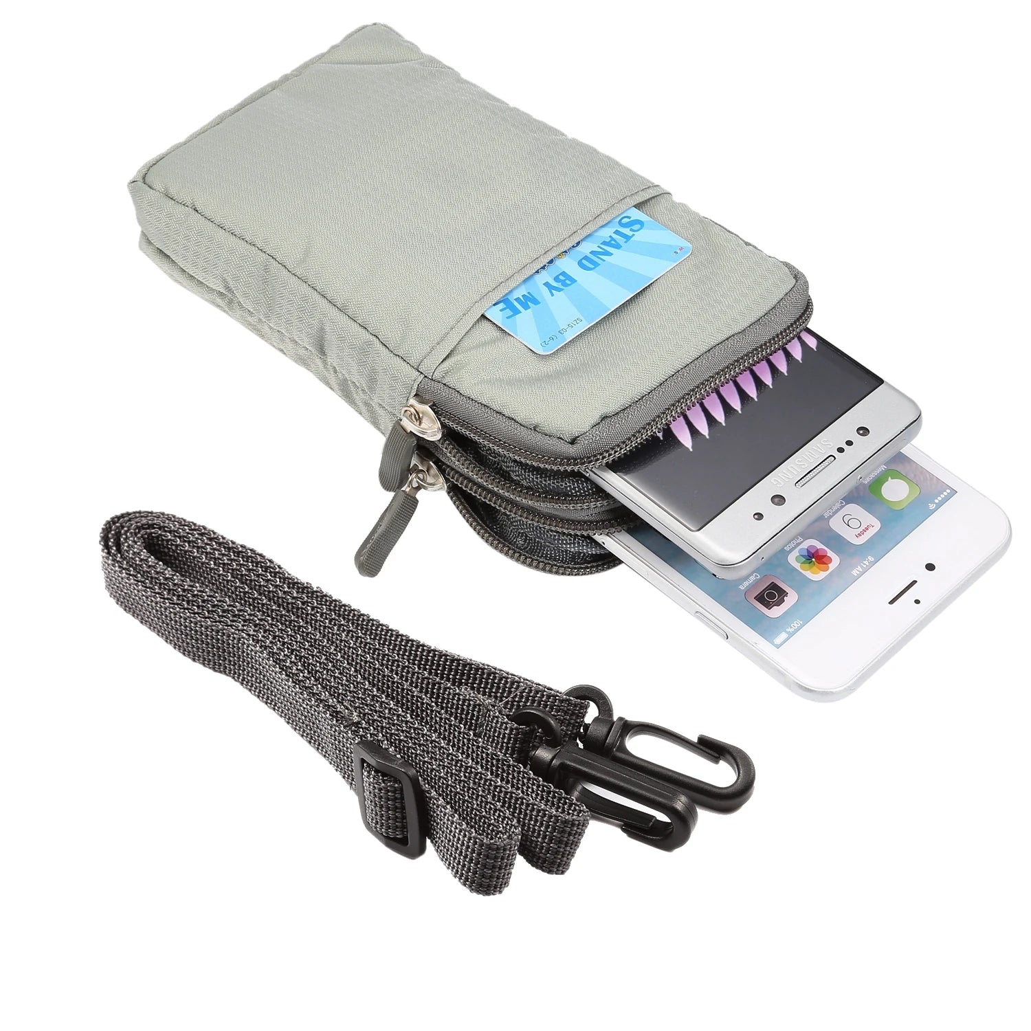 Bolsa universal para celular FULAIKATE SPORTS para iPhone 15 Pro Max, bolsa de cintura portátil para iPhone 14 Plus, coldre de ombro para celular.