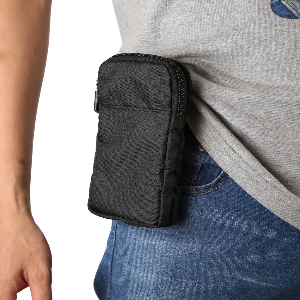 Bolsa universal para celular FULAIKATE SPORTS para iPhone 15 Pro Max, bolsa de cintura portátil para iPhone 14 Plus, coldre de ombro para celular.