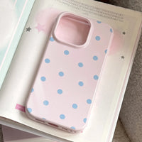 Capa fofa de poá candy rosa para iPhone