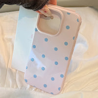 Capa fofa de poá candy rosa para iPhone