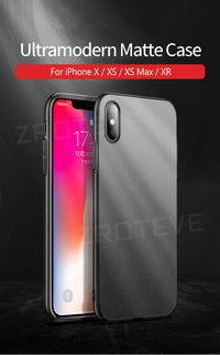 Capa fosca ultrafina para iPhone X, XR e XS Max