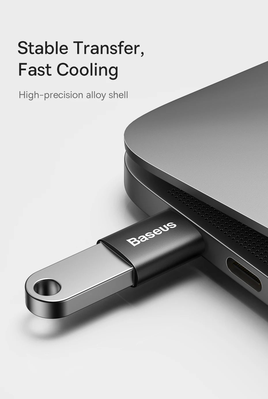 Adaptador Baseus USB 3.1 OTG, conversor USB Tipo C para USB Fêmea para Macbook Pro Air, Samsung S22, Xiaomi, conector USB-C USBC OTG