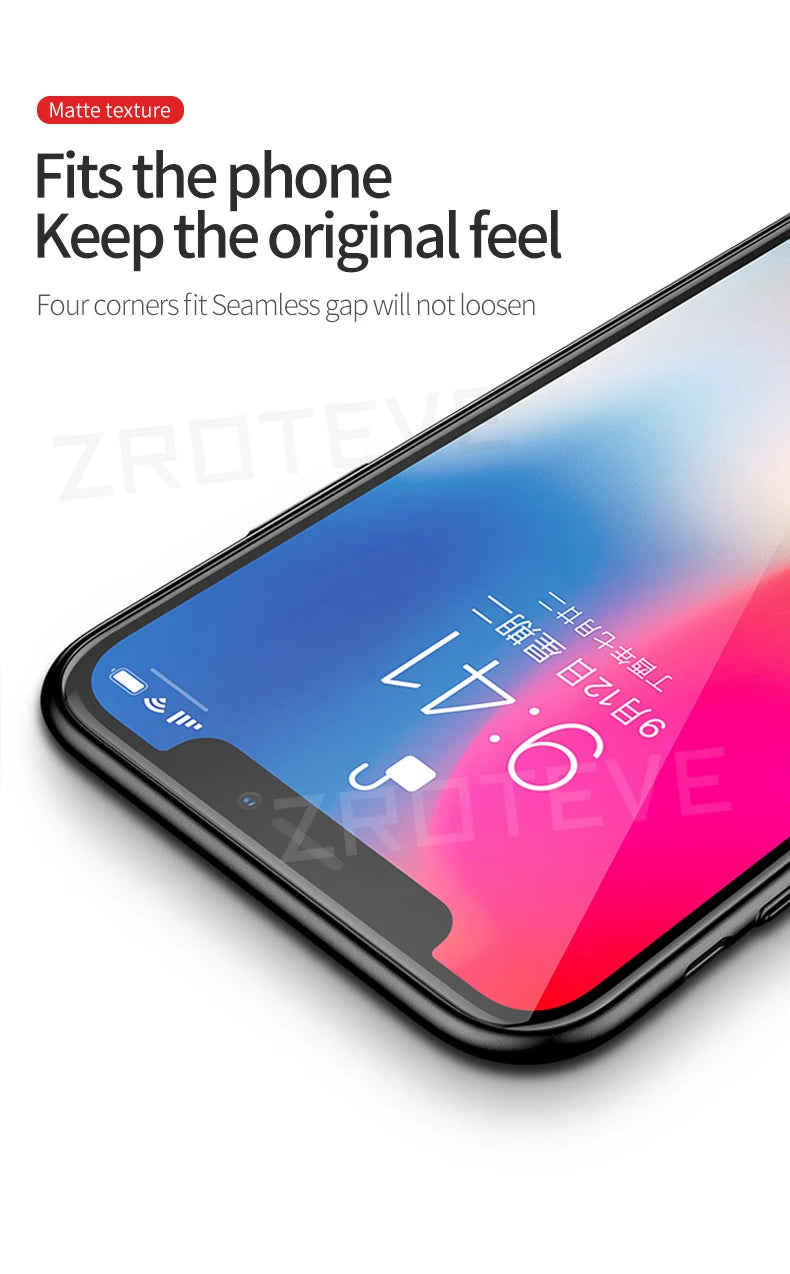 Capa de luxo ultrafina e fosca em policarbonato rígido ZROTEVE para iPhone XR XR, compatível com Apple iPhone X, XS Max, iPhone X, iPhone 10