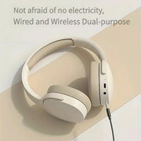Headset gamer Bluetooth 5.3 dobrável com microfone