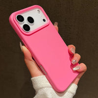 Capa de silicone candy fosca para iPhone 17 Pro Max