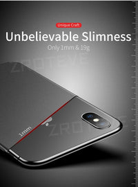 Capa fosca ultrafina para iPhone X, XR e XS Max