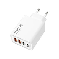 Carregador de parede 120W com 4 portas USB-C e USB-A