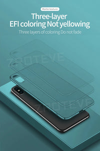 Capa fosca ultrafina para iPhone X, XR e XS Max