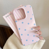 Capa fofa de poá candy rosa para iPhone