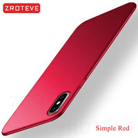Capa fosca ultrafina para iPhone X, XR e XS Max