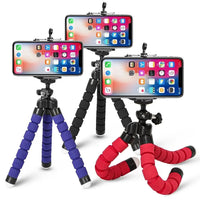 Mini tripé flexível octopus para celular e câmera