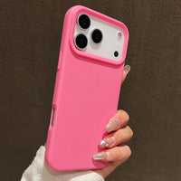 Capa de silicone candy fosca para iPhone 17 Pro Max