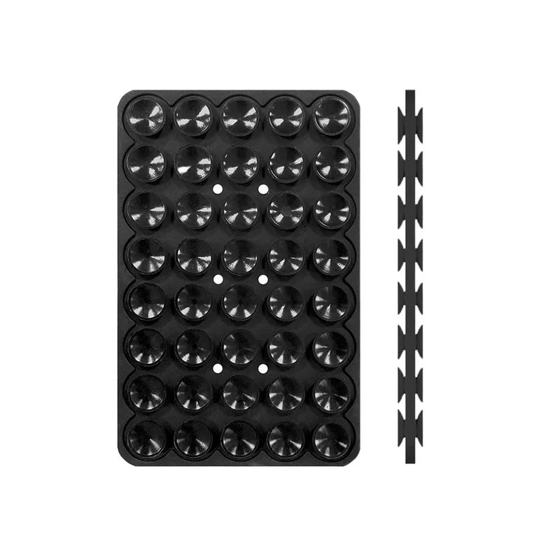 Single Double Side Silicone Suction Pad For Mobile Phone Fixture Suction Cup Backed Multifunctional Adhesive Silicone Rubber Suc
