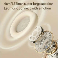 Headset gamer Bluetooth 5.3 dobrável com microfone