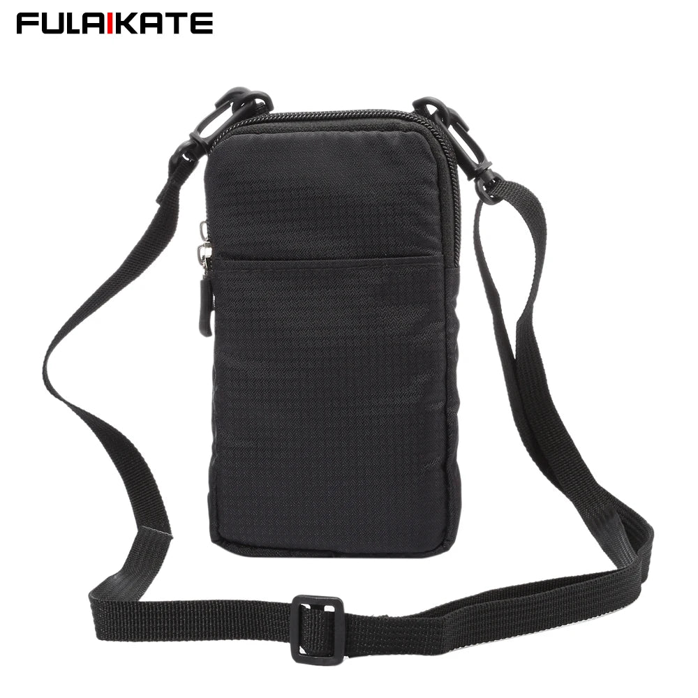 Bolsa universal para celular FULAIKATE SPORTS para iPhone 15 Pro Max, bolsa de cintura portátil para iPhone 14 Plus, coldre de ombro para celular.