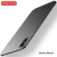 Capa fosca ultrafina para iPhone X, XR e XS Max
