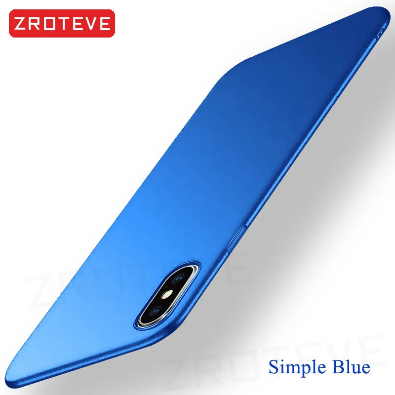 Capa de luxo ultrafina e fosca em policarbonato rígido ZROTEVE para iPhone XR XR, compatível com Apple iPhone X, XS Max, iPhone X, iPhone 10