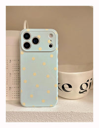 Capa fofa de poá candy rosa para iPhone