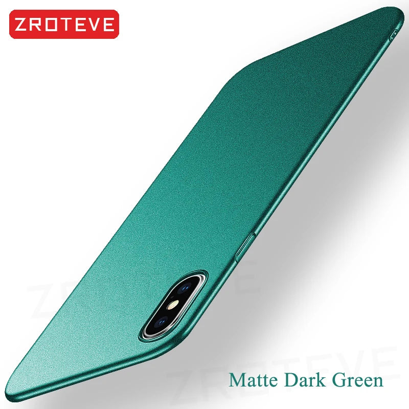 Capa de luxo ultrafina e fosca em policarbonato rígido ZROTEVE para iPhone XR XR, compatível com Apple iPhone X, XS Max, iPhone X, iPhone 10