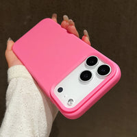 Capa de silicone candy fosca para iPhone 17 Pro Max
