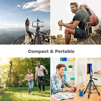 Tripé para celular de 102cm com controle Bluetooth