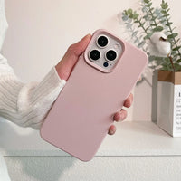 Capa de silicone aveludada para iPhone