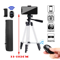Tripé para celular de 102cm com controle Bluetooth