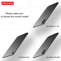 Capa fosca ultrafina para iPhone X, XR e XS Max