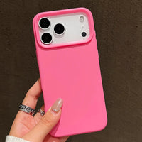 Capa de silicone candy fosca para iPhone 17 Pro Max