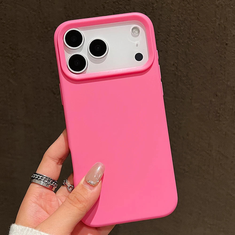 Candy Color Silicone Protective Phone Case For iPhone 17 Pro Max 17 Air 17 Pro Shockproof Matte Soft TPU Bumper Back Cases Cover