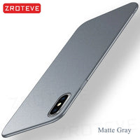 Capa fosca ultrafina para iPhone X, XR e XS Max