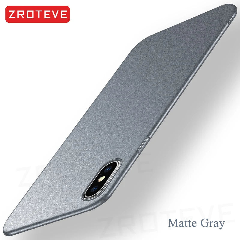 Capa de luxo ultrafina e fosca em policarbonato rígido ZROTEVE para iPhone XR XR, compatível com Apple iPhone X, XS Max, iPhone X, iPhone 10