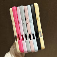 Capa de silicone candy fosca para iPhone 17 Pro Max
